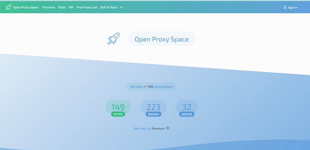 Open Proxy Space